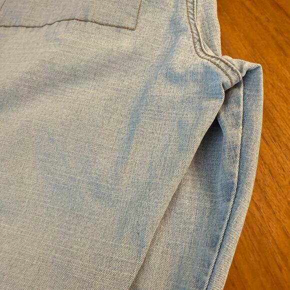 Vintage 90s Y2K Mudd Jeans Size 9 Low Rise Flare Bell Brass Buckle Light Wash - Picture 11 of 15